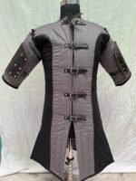 Medieval Gambeson With Leather Arm