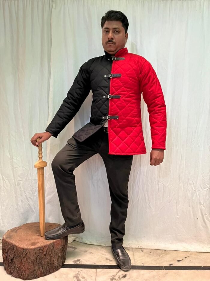 Medieval Gambeson - Black & Red