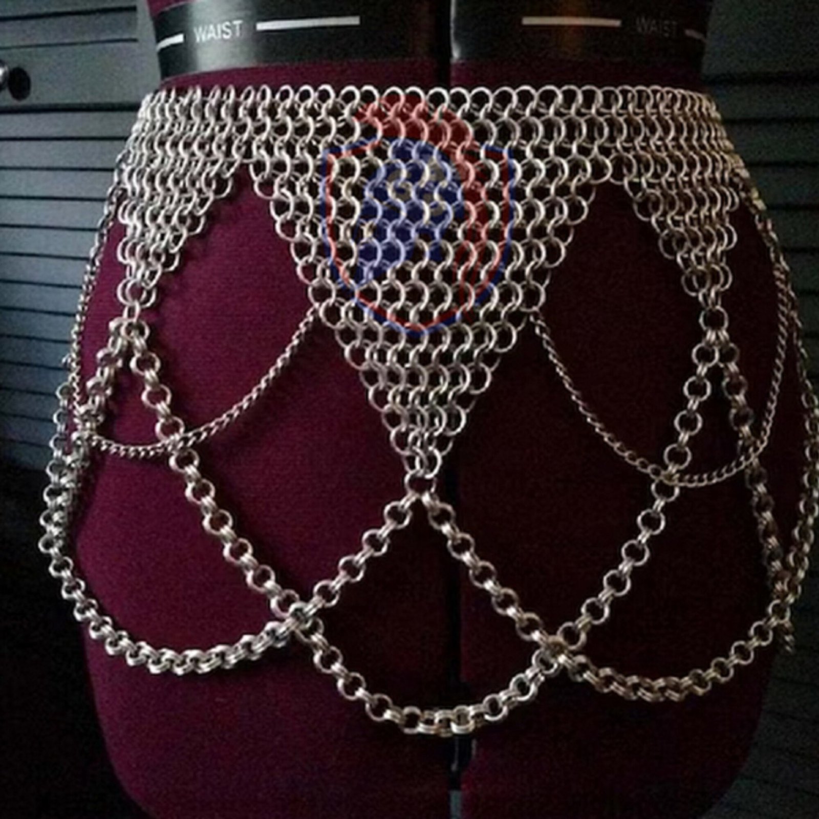 Chainmail Halter, Aluminium Chainmail Top, woman chainmail dress, Mothers  day gi